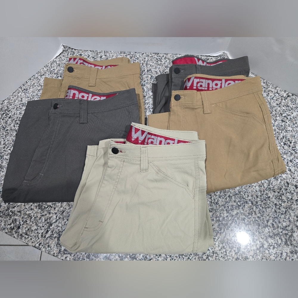 Wrangler Mens Shorts 34' Cargo Nylon Hiking Gorpcore Outdoors set of 5